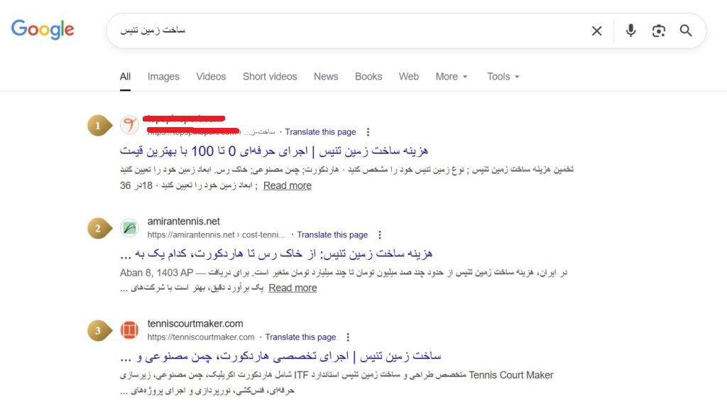 رتبه 1 گوگل با میزفا